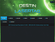 Tablet Screenshot of destinlasertag.com